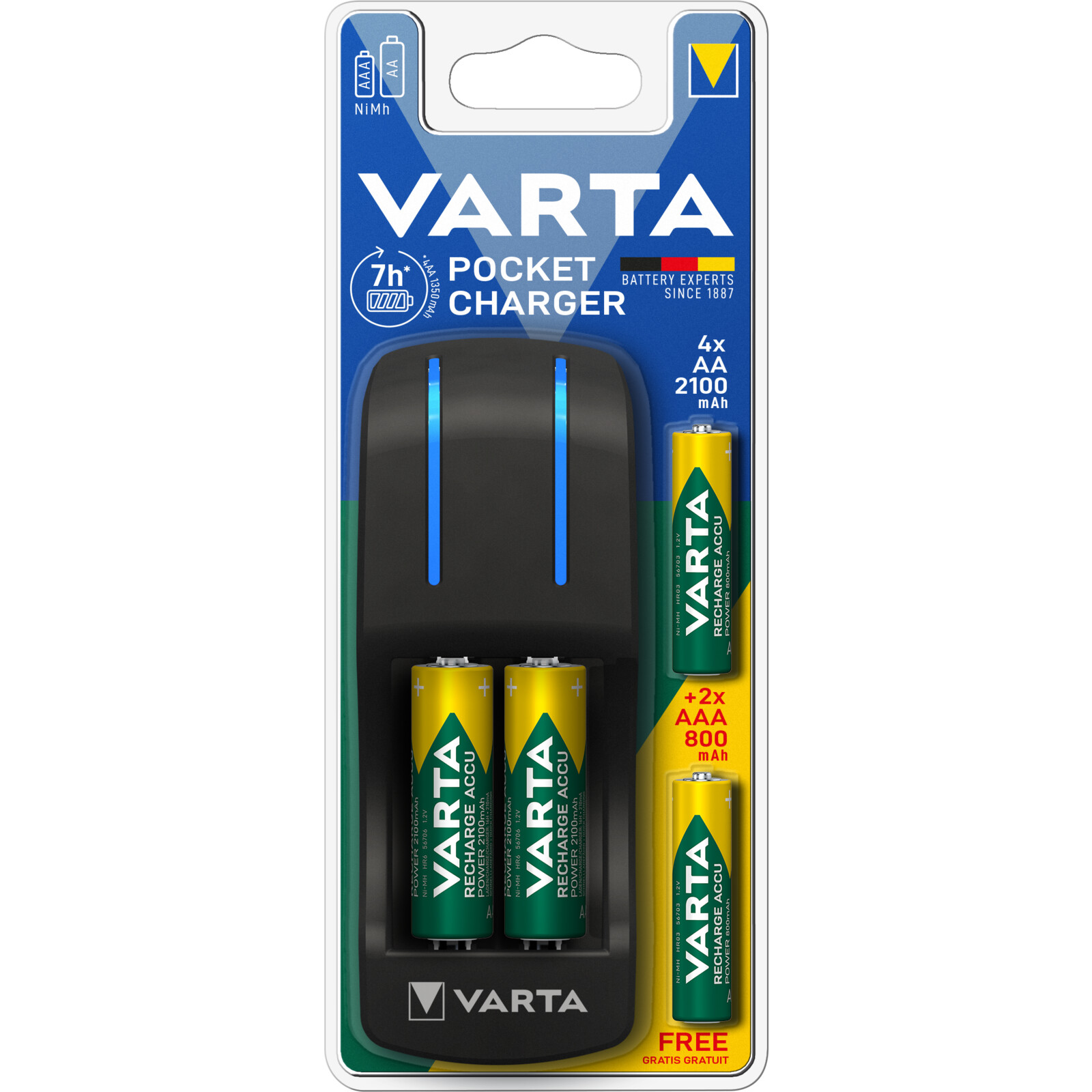 Varta Easy Pocket Charger + 4xAA + 2xAAA