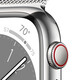 Apple Watch S8 Cellular Edelstahl 45mm Milanaiseband silb.