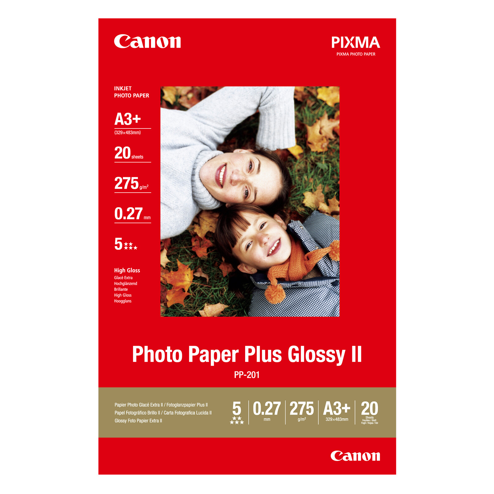 Canon PP-201 plus A3+ 20Bl. 260g Photo Glossy