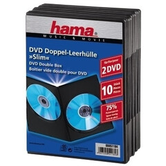 Hama 51184 DVD-Doppel-Leerhuelle 10er