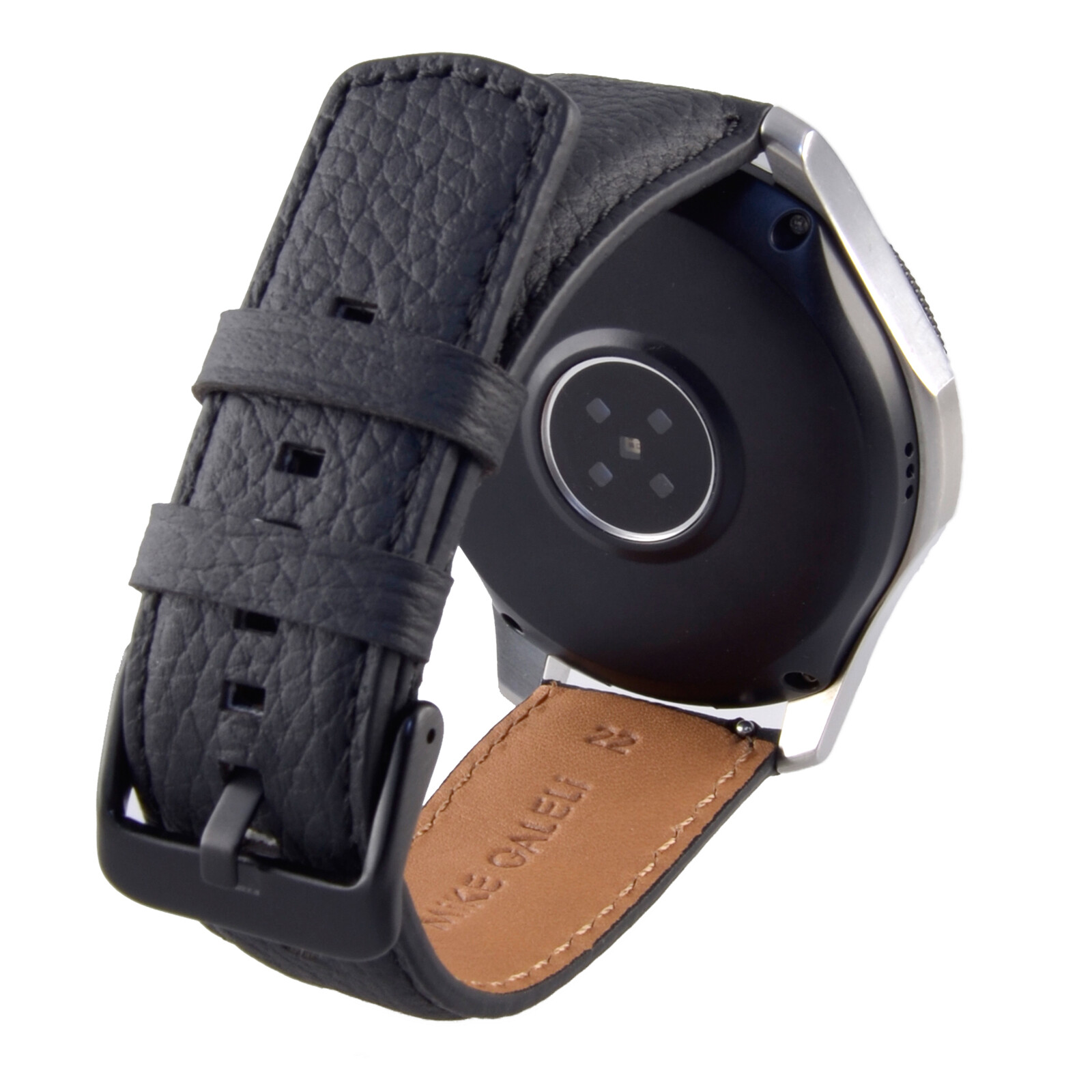 Galeli Band 22mm Echtleder schwarz