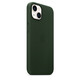 Apple iPhone 13 Leder Case mit MagSafe schwarzgrün