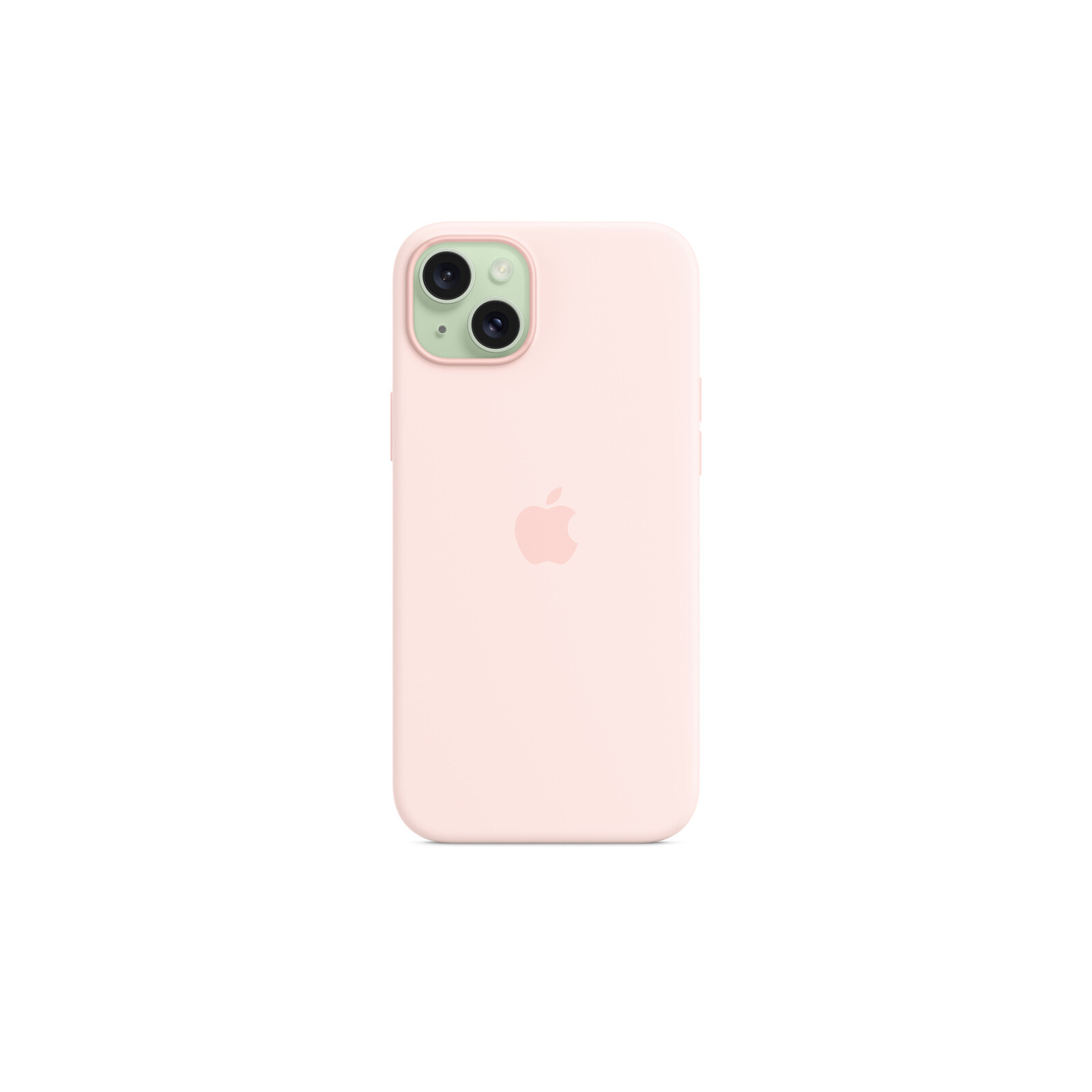 Apple iPhone 15 Plus Silikon Case mit MagSafe light pink