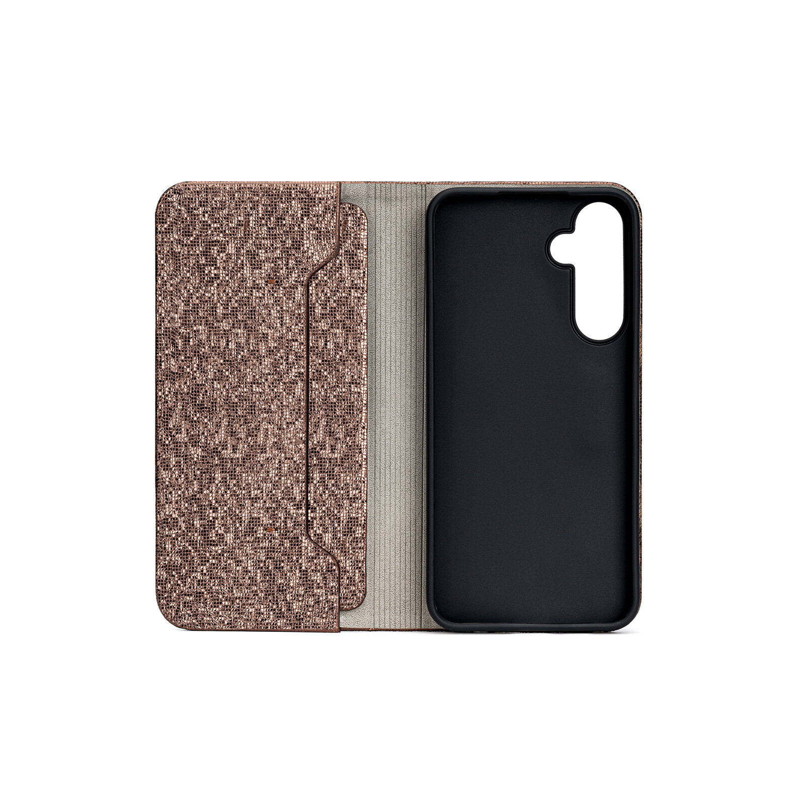 felixx Book Case NASSAU Samsung Galaxy A55 Glitter bronze
