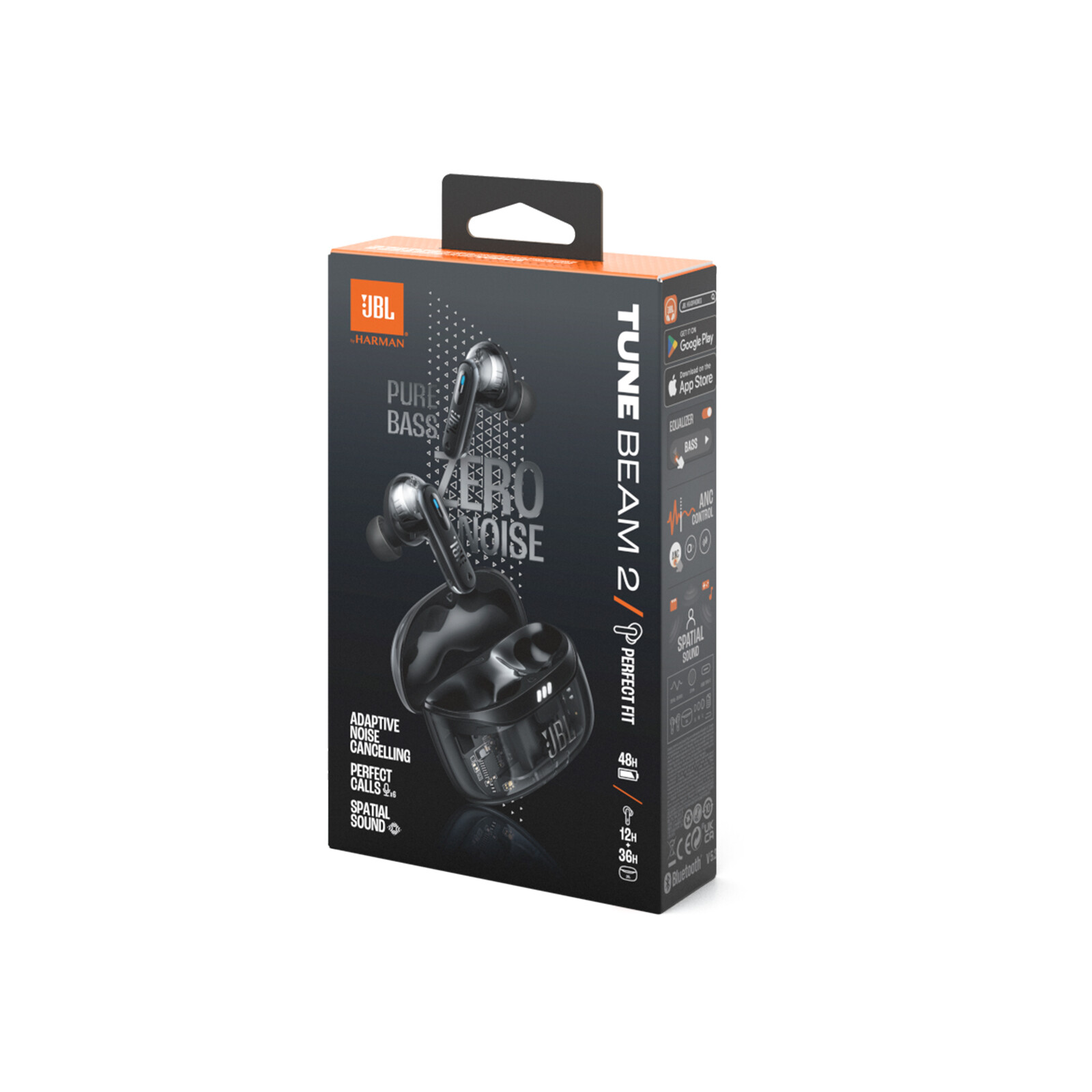 JBL Tune Beam 2 GHOST, schwarz