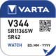 Varta 344 Uhr 1,55V