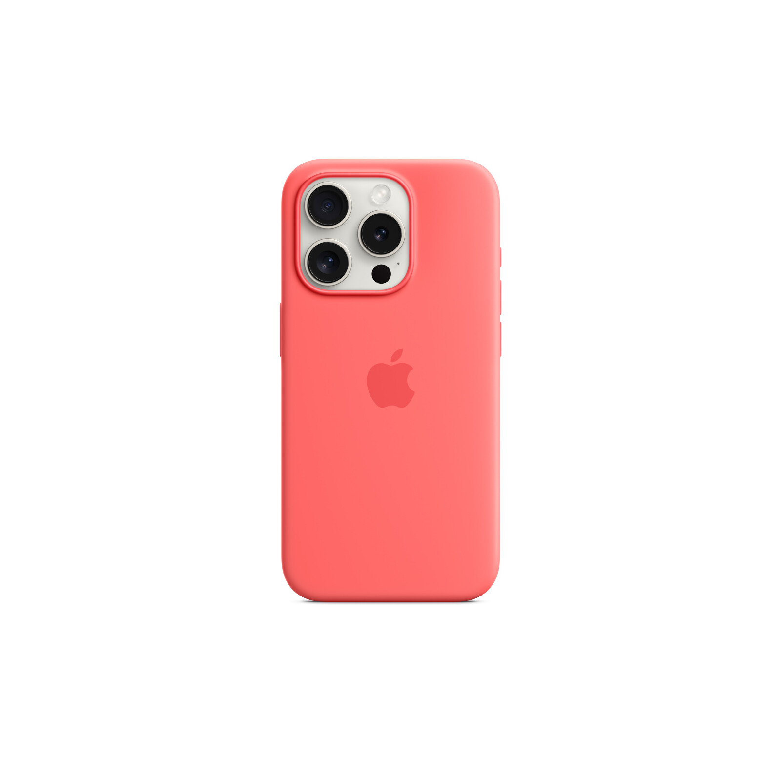 Apple iPhone 15 Pro Silikon Case mit MagSafe guava