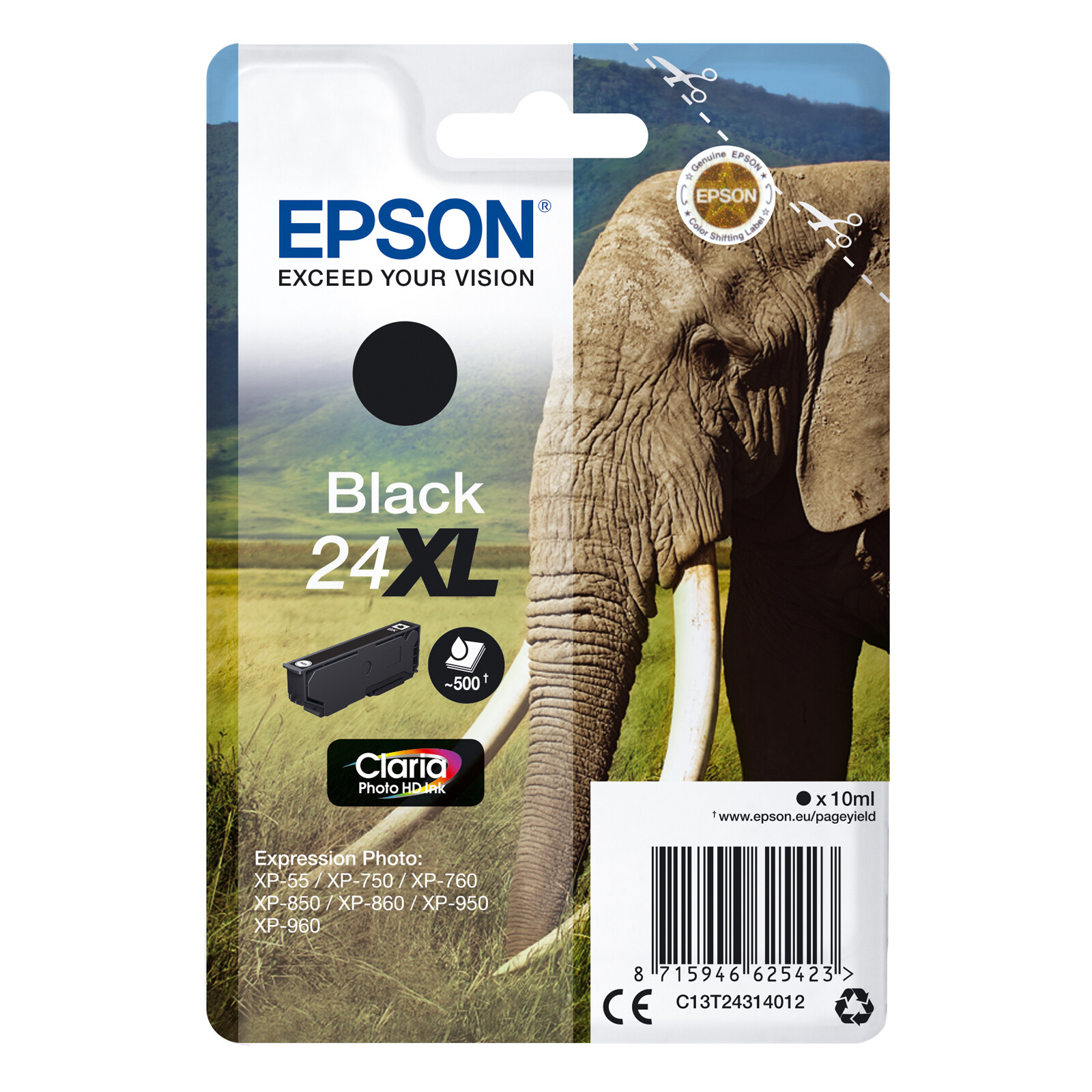 Epson 24XL T2431 Tinte Photo Black 10ml
