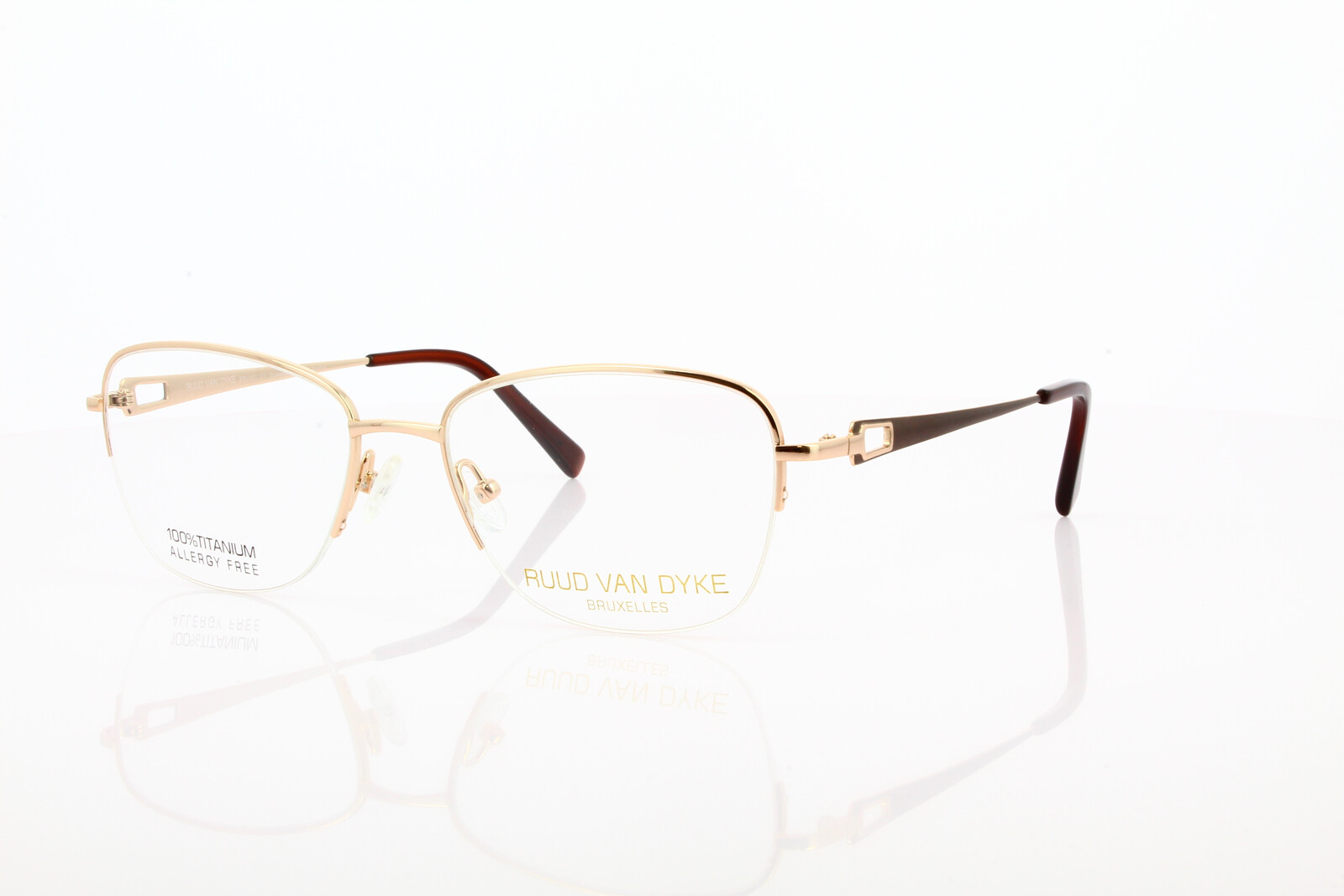 RVD 1156T-4H Damenbrille Halbrand Titan
