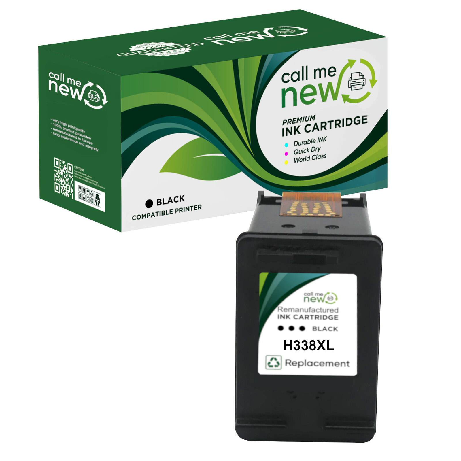 CMN aufber. Tintenpatrone für HP 338 schwarz