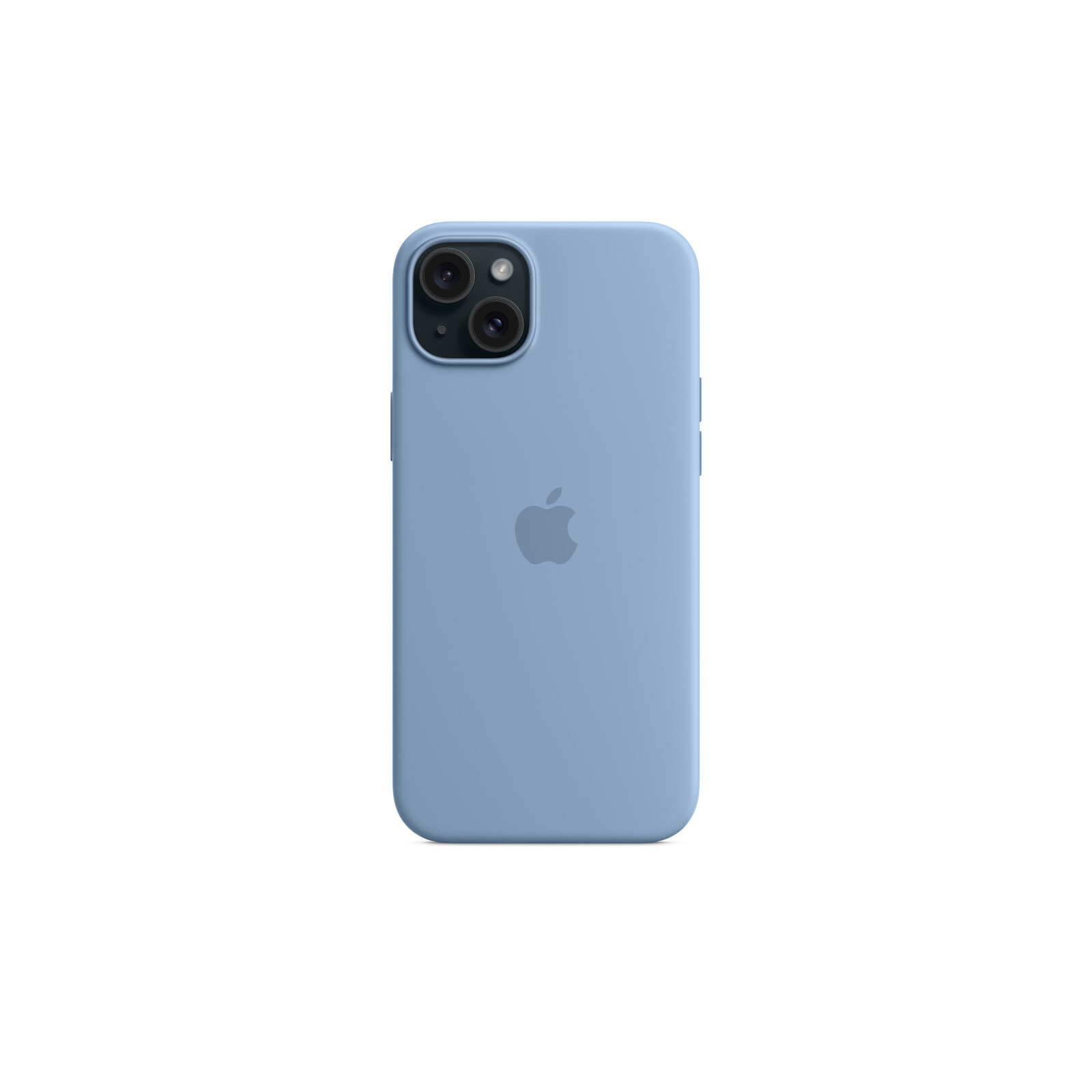 Apple iPhone 15 Plus Silikon Case mit MagSafe winter blue