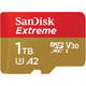 SanDisk mSDXC 1TB Extreme A2 V30 190MB/sek Kit