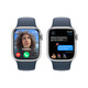 Apple Watch S9 GPS+Cellular Alu silber 41mm Sportb S/M sturm