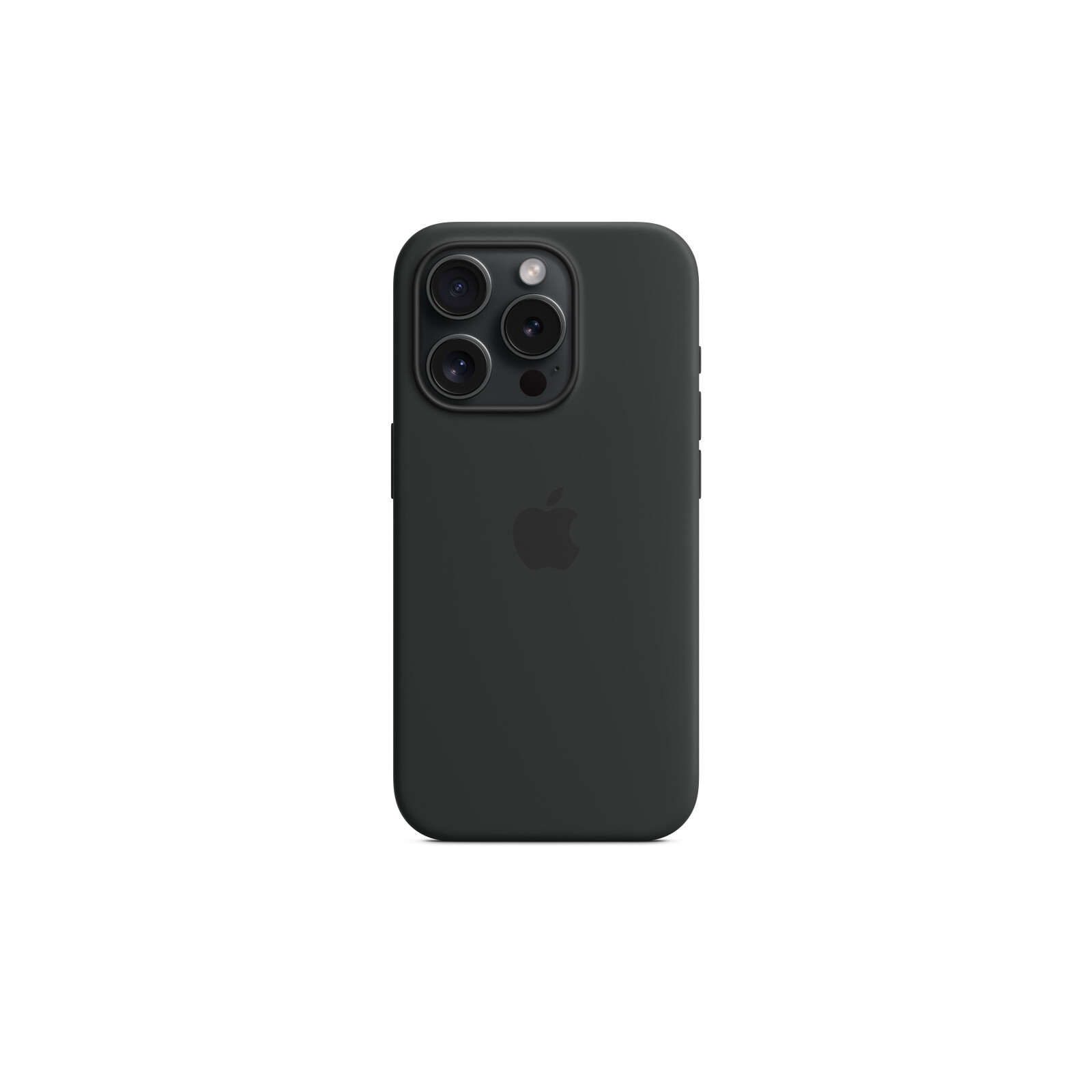 Apple iPhone 15 Pro Silikon Case mit MagSafe black