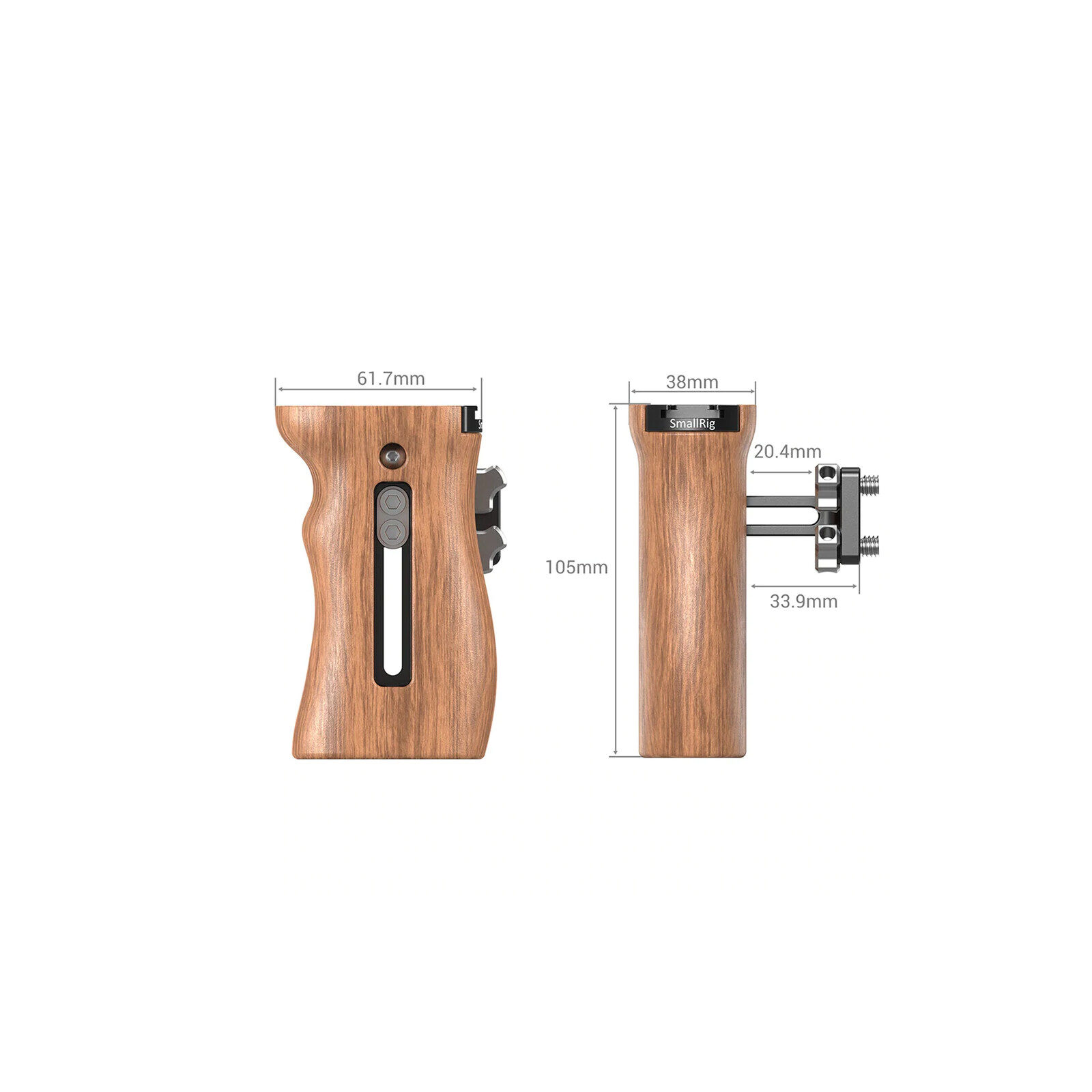 SmallRig HSN2093C Universaler Holzseitengriff 