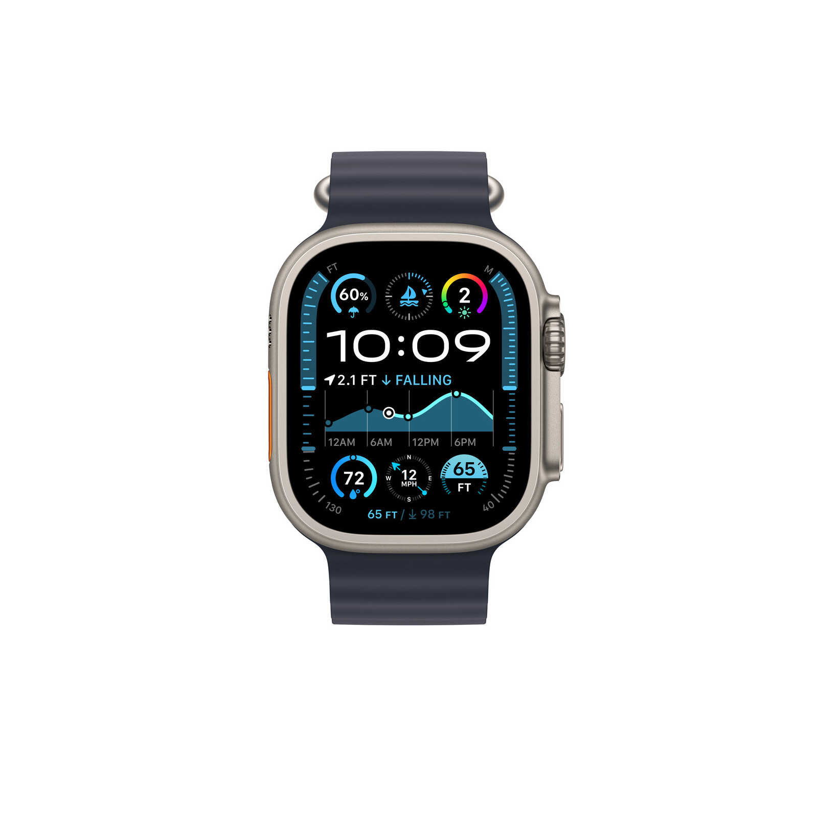 Apple Watch 49mm Oceanarmband Verlängerung blau