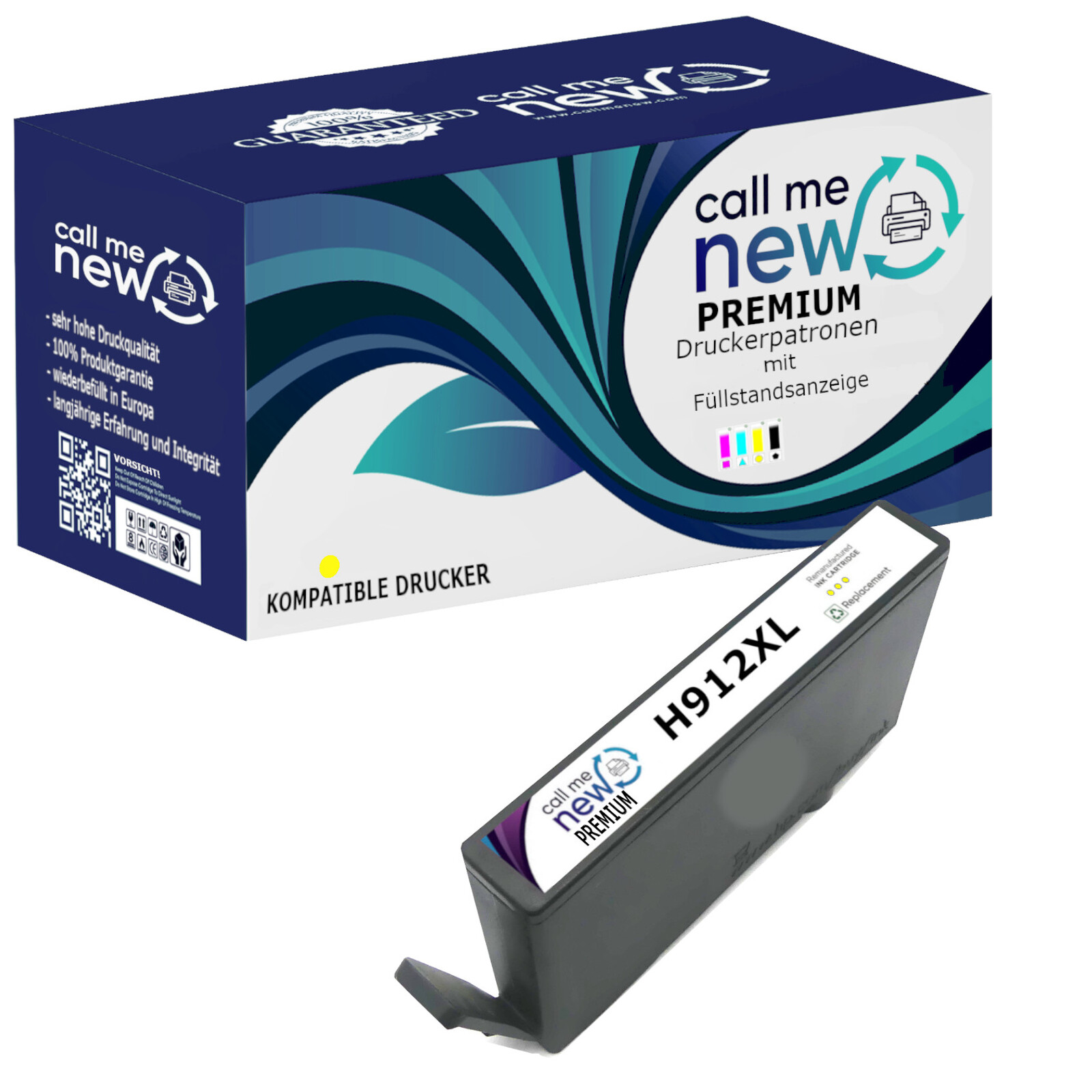 CMN Premium aufber. Tintenpatrone für HP912XL gelb