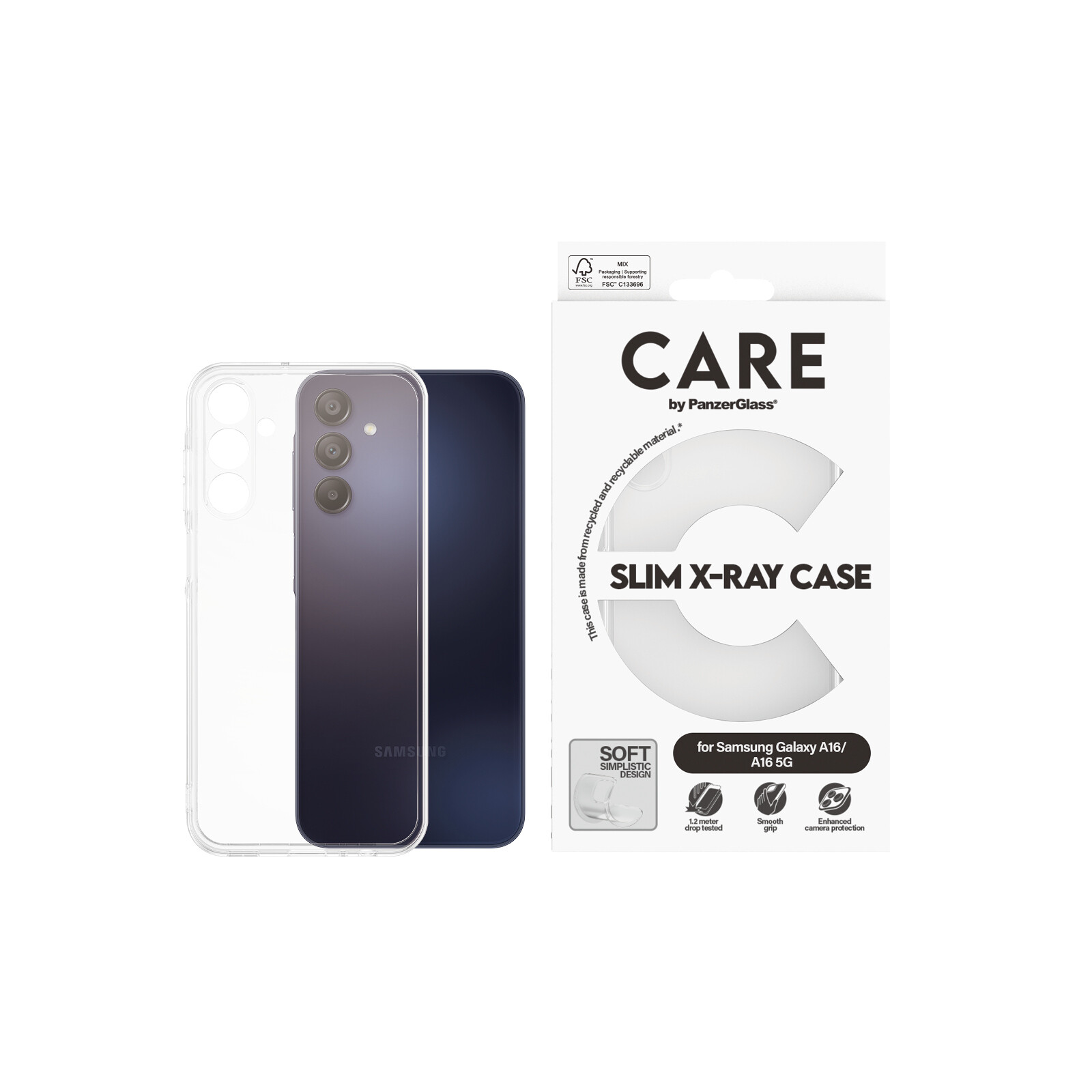 Care Back Cover Fashionable Samsung Galaxy A16 clear