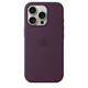 Apple iPhone 16 Pro Silikon Case mit Magsafe plum