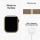 Apple Watch S8 Cellular Edelstahl 41mm Milanaiseband gold