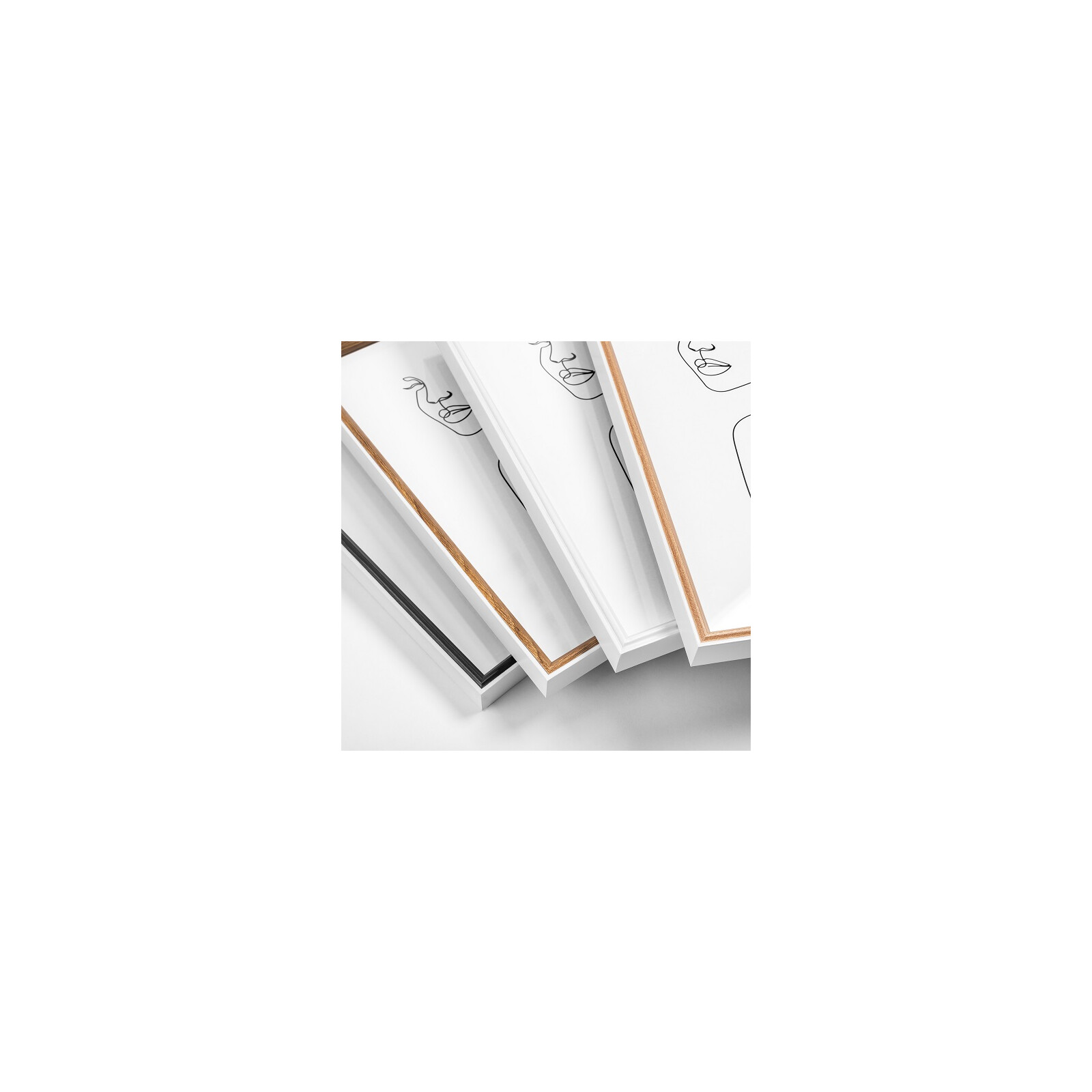 Bilderrahmen "Silhouette" Holz 20x30 weiß/natur