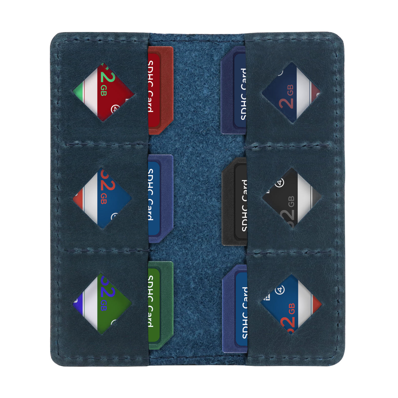 MegaGear SD Kartentasche blau