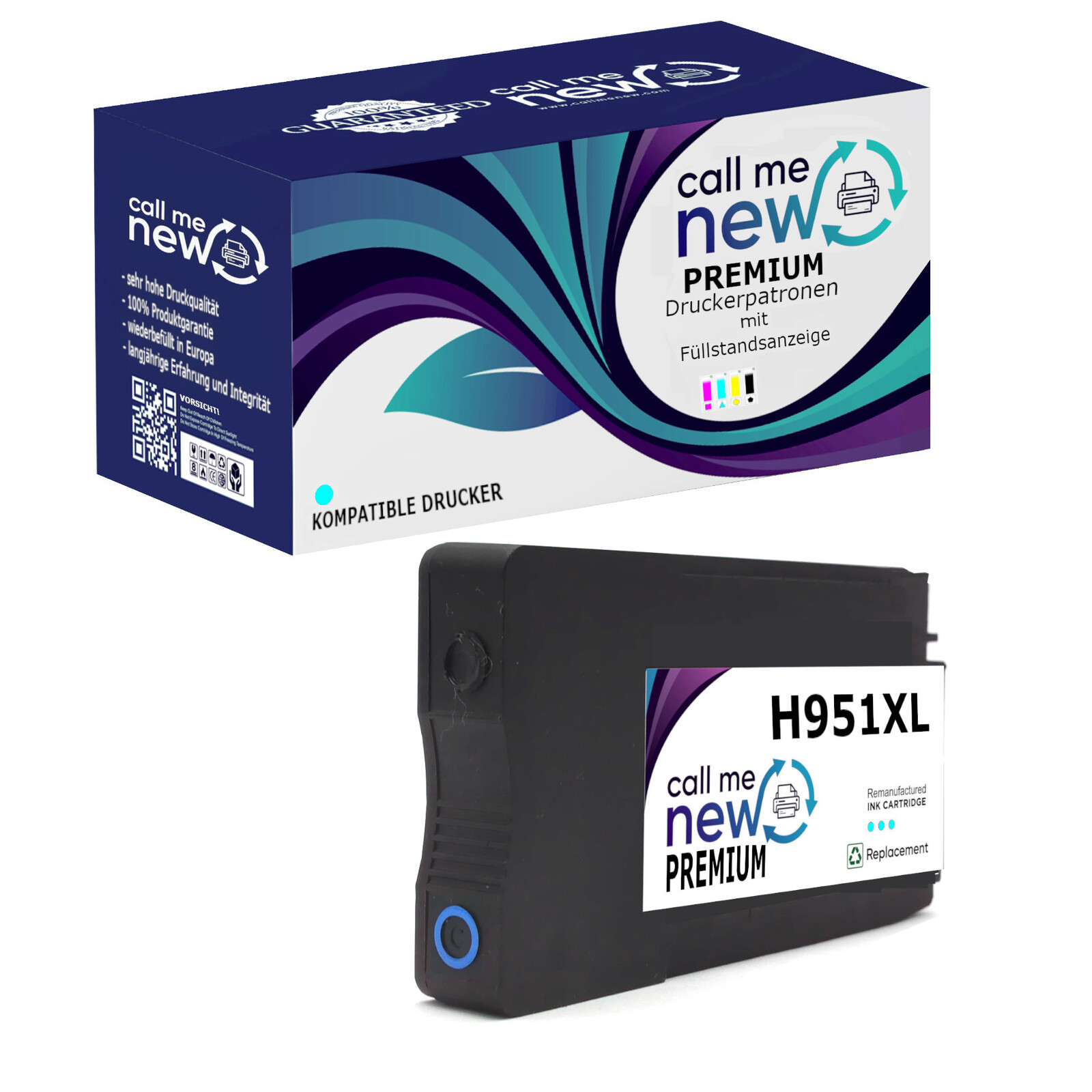 CMN Premium aufber. Tintenpatrone für HP951XL cyan