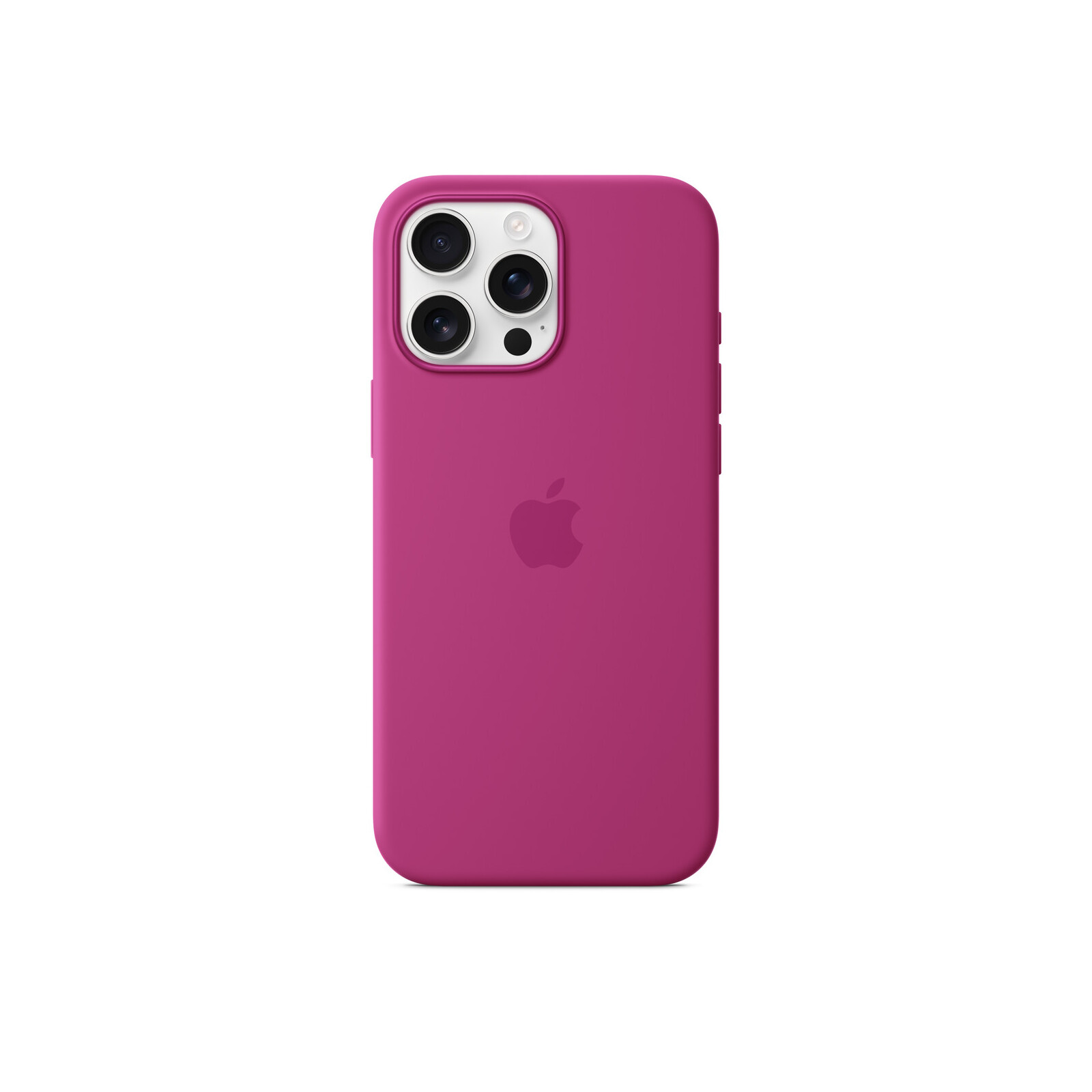Apple iPhone 16 Pro Max Silikon Case mit Magsafe fuchsia