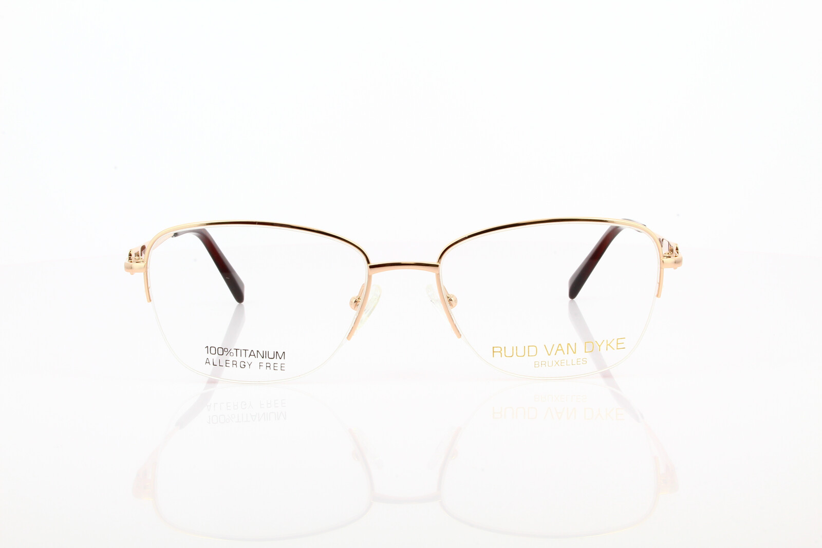 RVD 1156T-4H Damenbrille Halbrand Titan