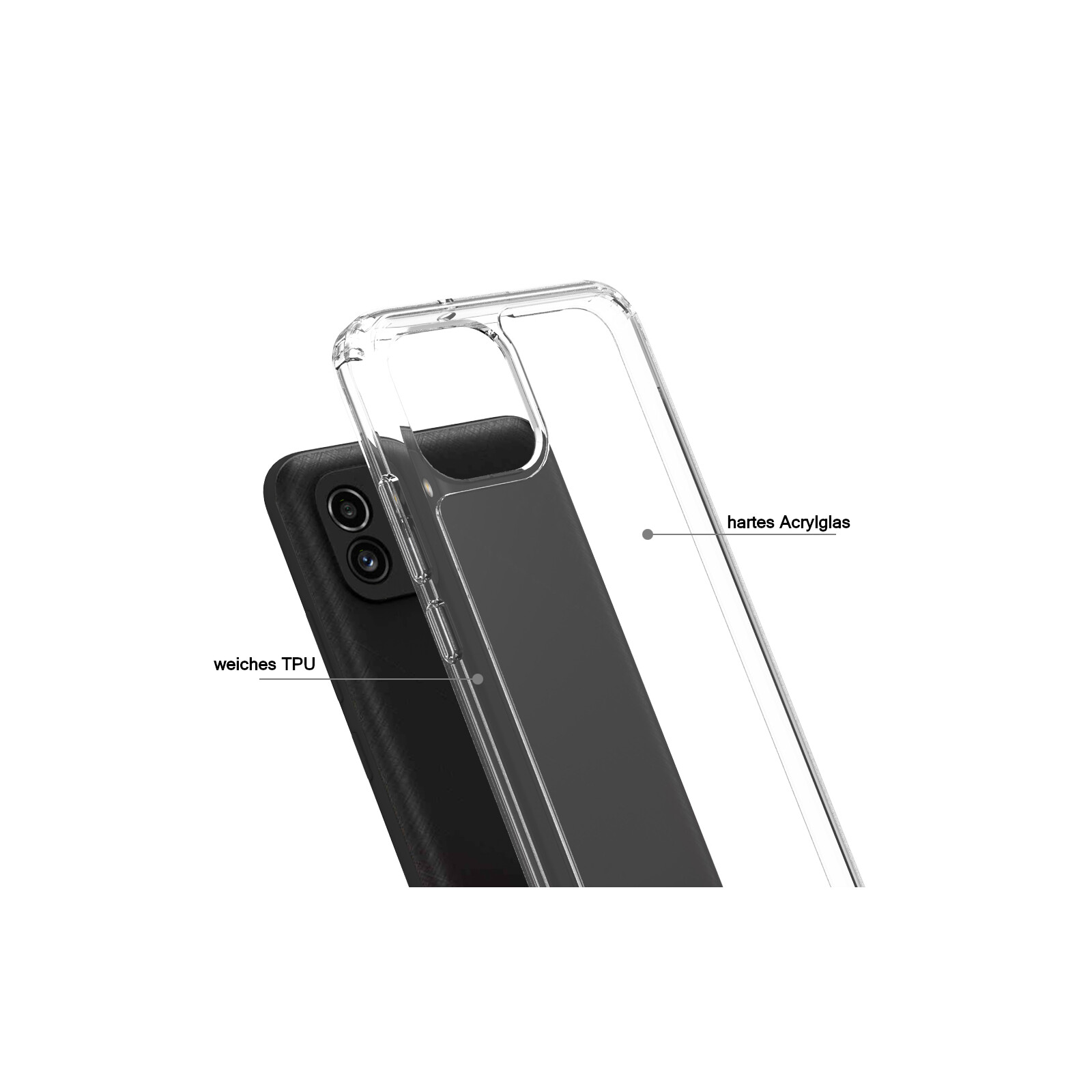 Felixx Back Hybrid Samsung Galaxy A03 clear