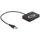 Delock Card Reader XQD/SD/Micro SD, USB Typ-A Port