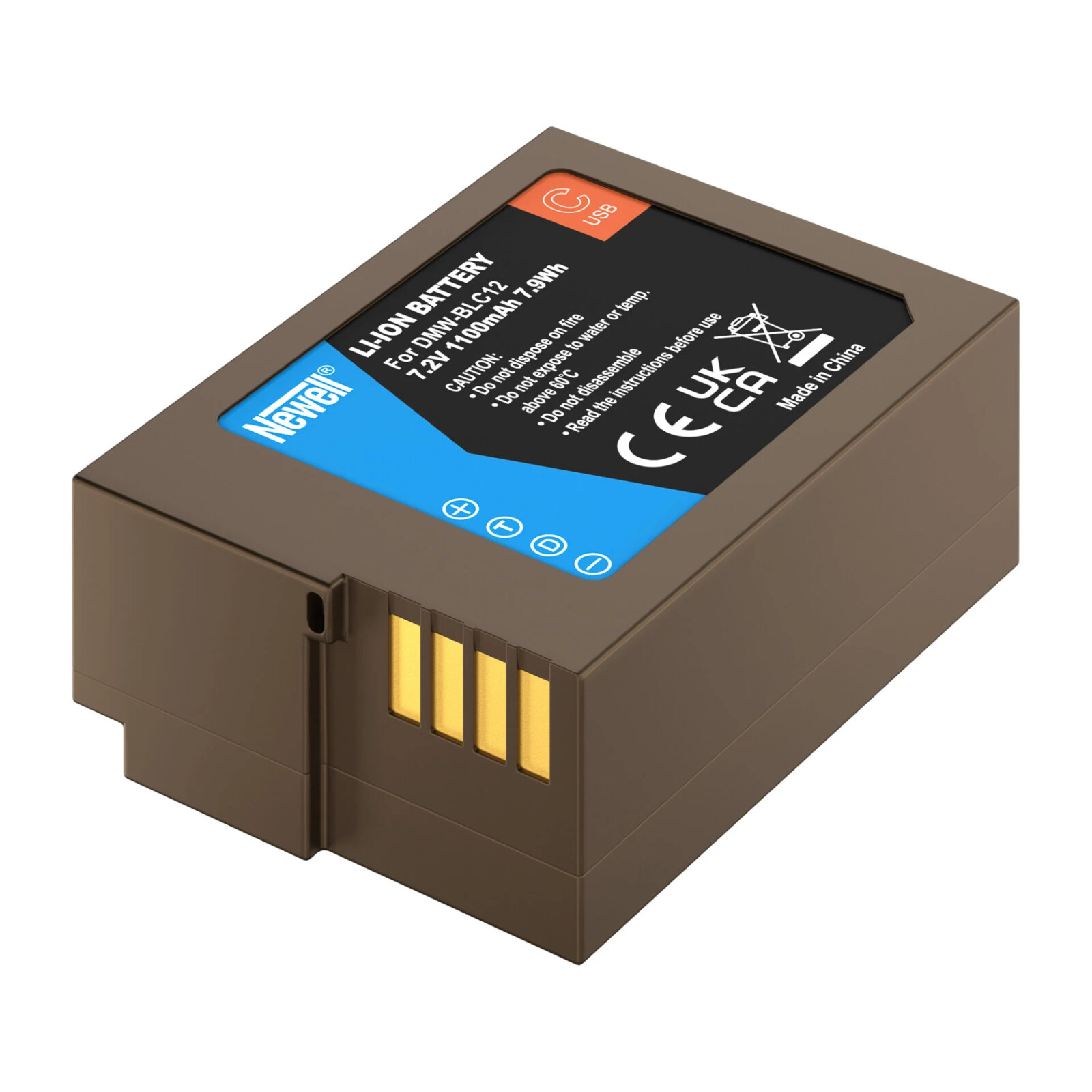 Newell Akku USB-C Panasonic DMW-BLC12
