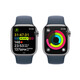 Apple Watch S9 GPS+Cellular Edelstahl silber 45mm S/M sturm