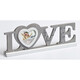 Bilderrahmen Love 8x7,7cm Holz grau