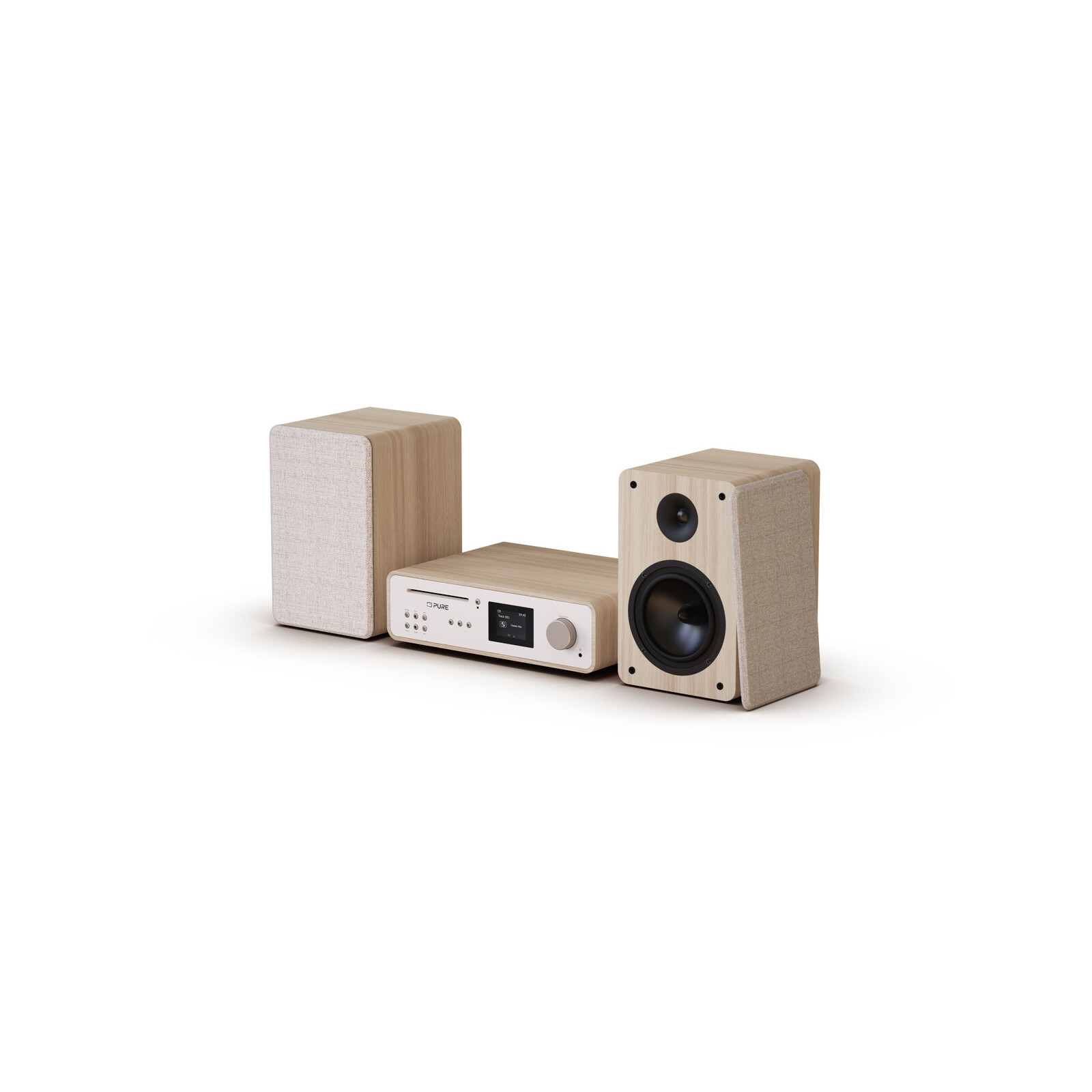 Pure Classic Stereo EU/UK cotton white/oak