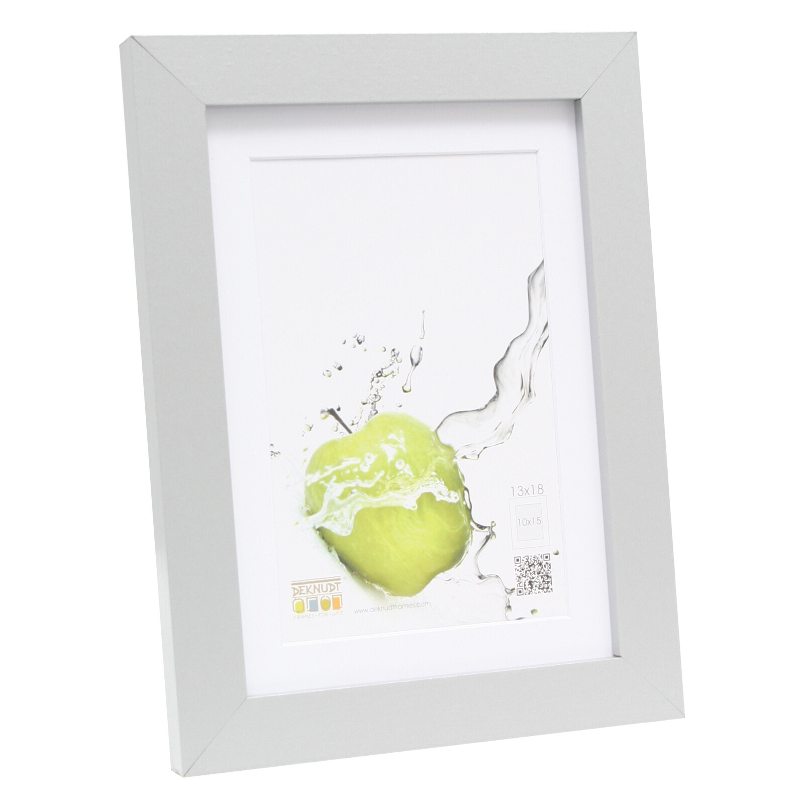 Rahmen Deknudt 18x24 silber mit Passepartout 13x18