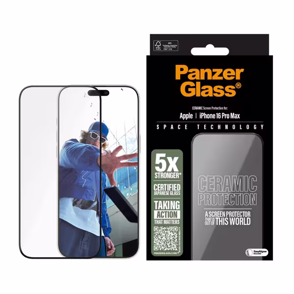 PanzerGlass Schutzglas Ceramic Apple iPhone 16 Pro Max