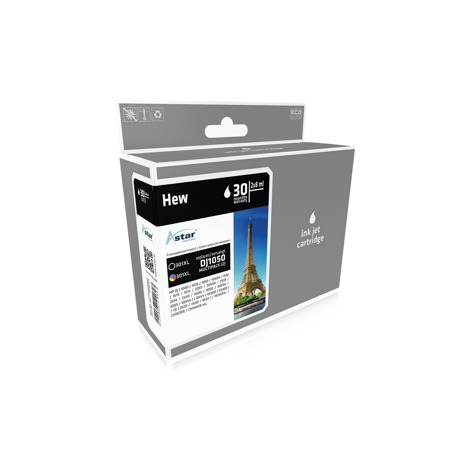 Astar HP 301XL Combo Pack 1x2