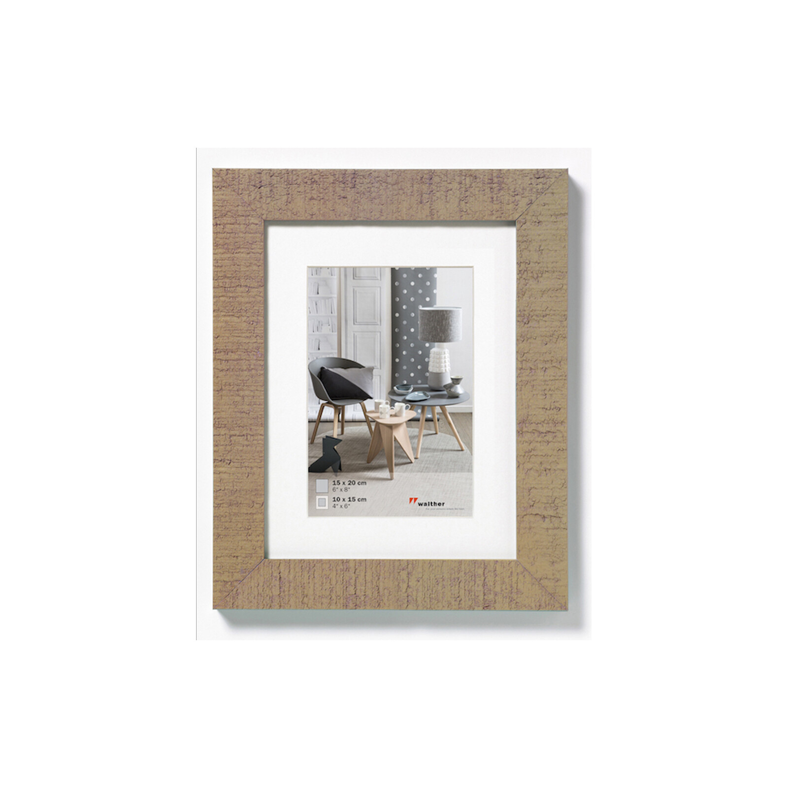 Bilderrahmen Home 15x20cm Holz beige