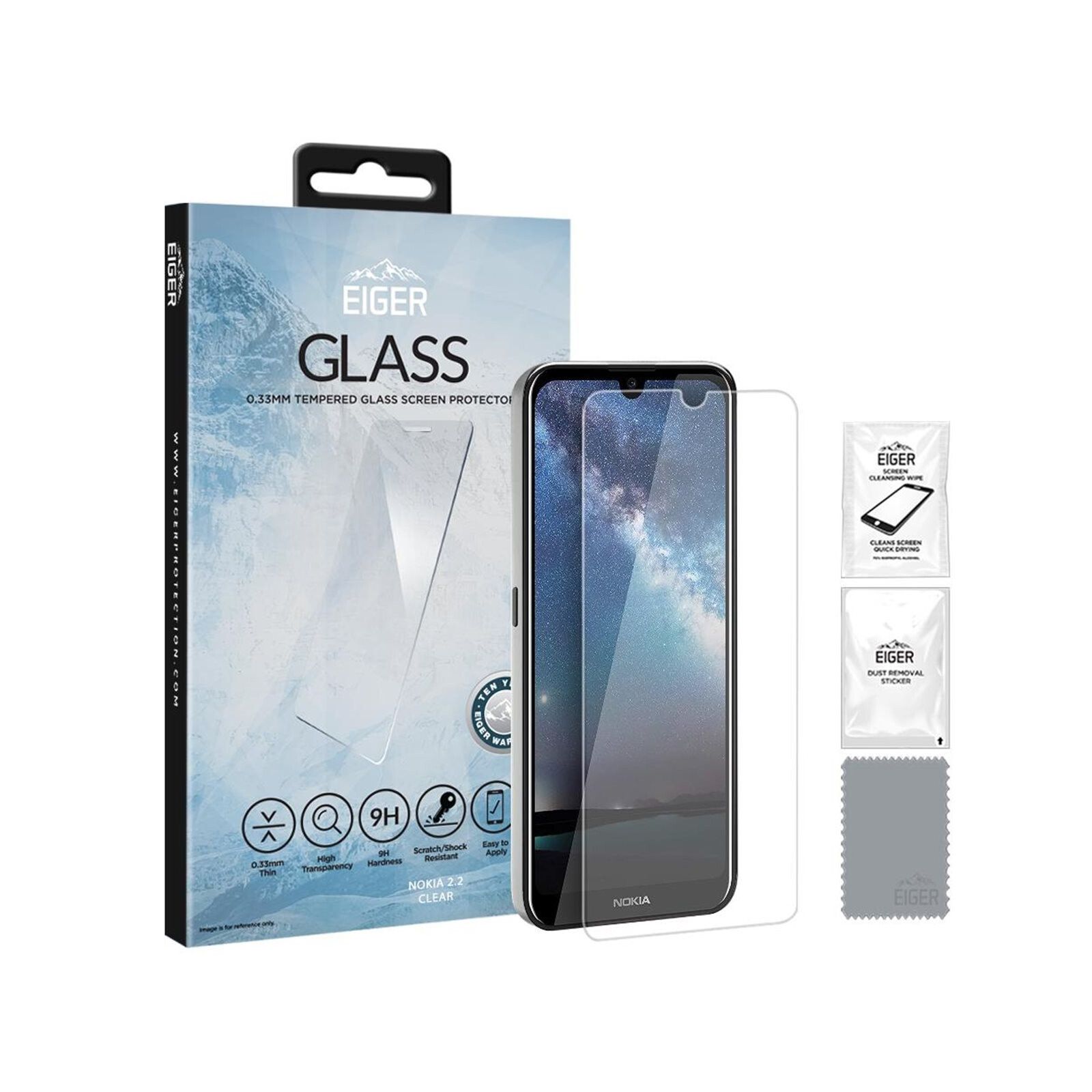 Eiger Glas Nokia 2.5D G10/G20 clear