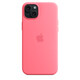 Apple iPhone 15 Plus Silikon Case mit MagSafe pink
