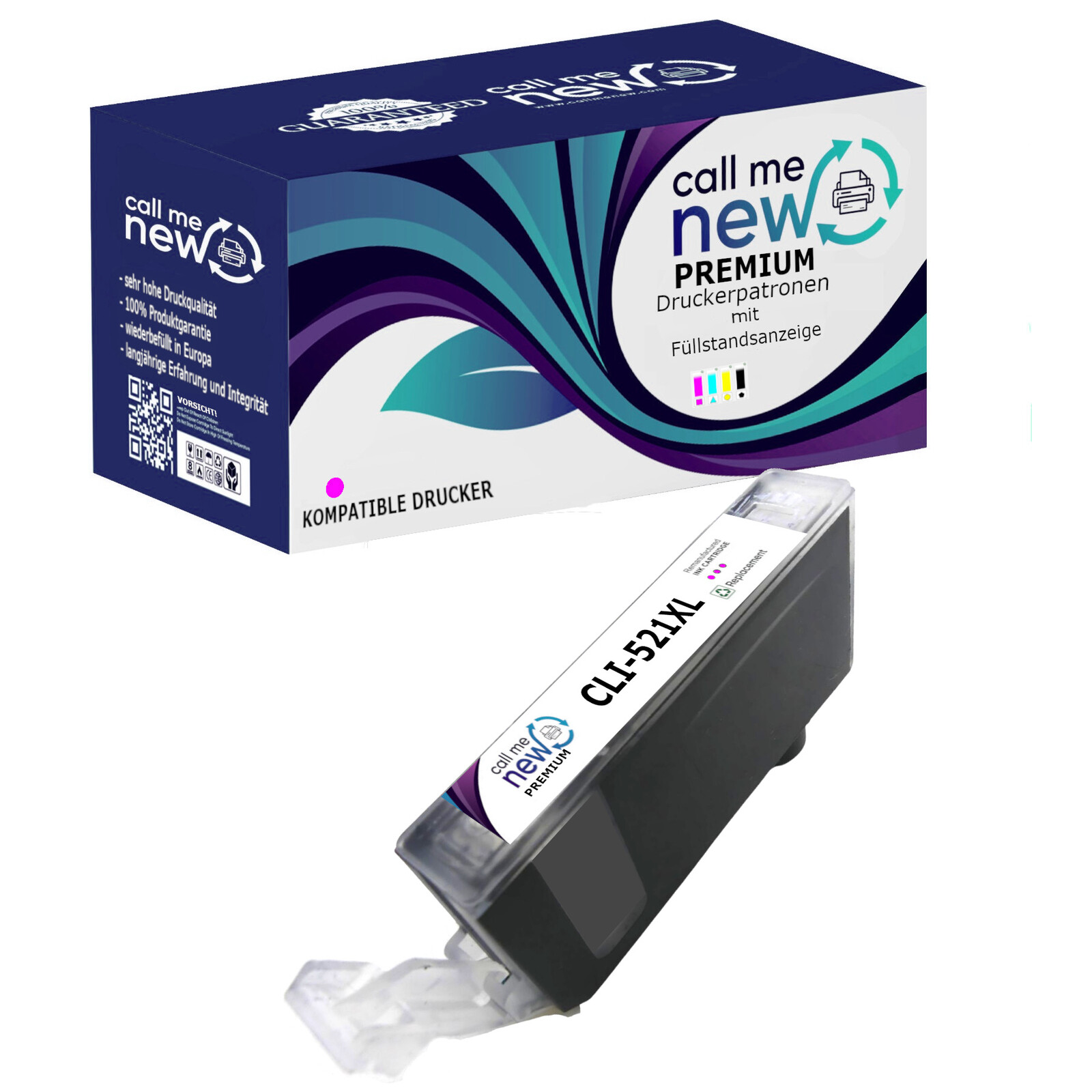 CMN Premium aufber.Tintenpatrone Canon CLI-521 magenta