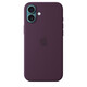  Apple iPhone 16 Plus Silikon Case mit Magsafe plum 