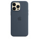 Apple iPhone 14 Pro Max Silikon Case mit MagSafe sturmblau