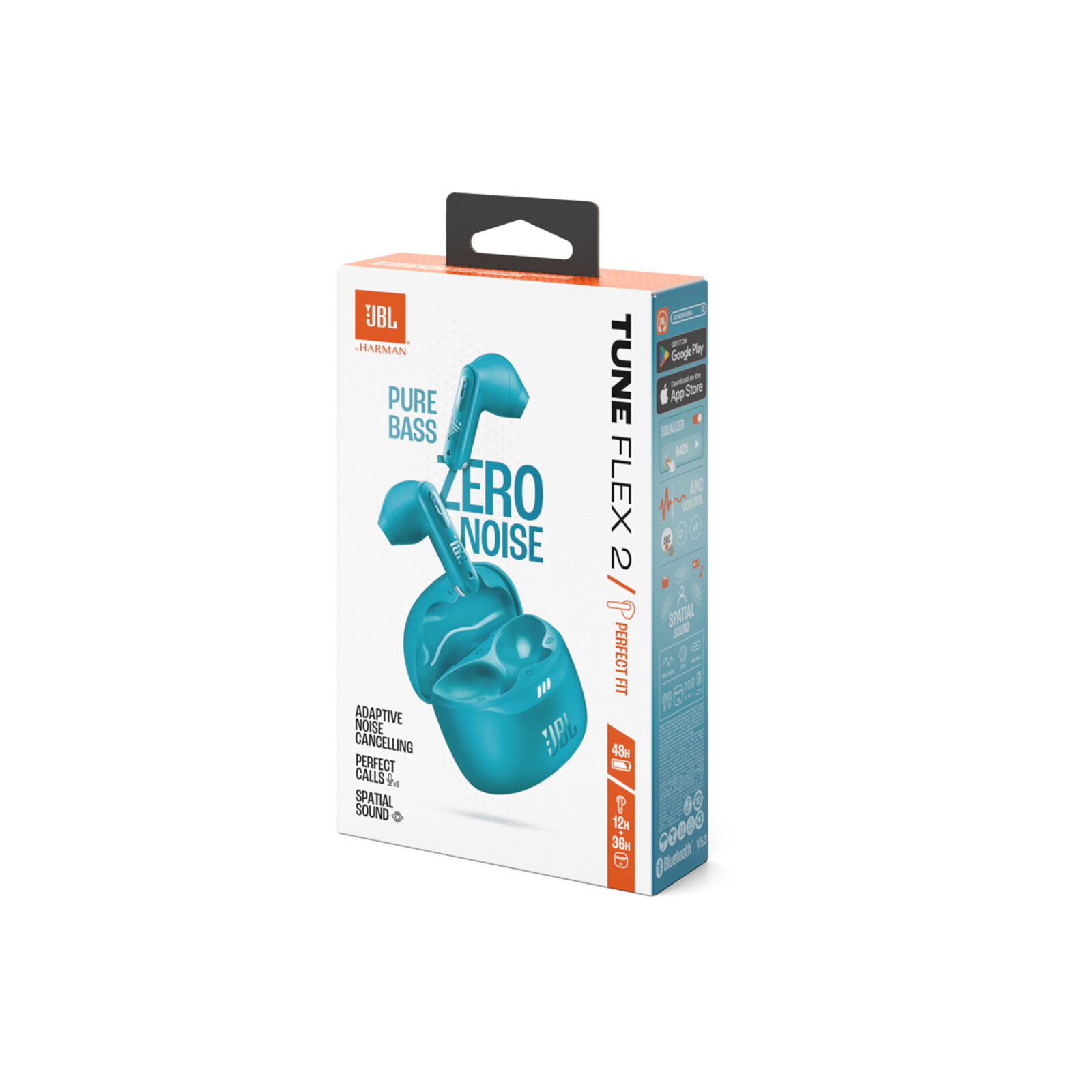 JBL Tune Flex 2 kabelloser In-Ear Kopfhörer, türkis