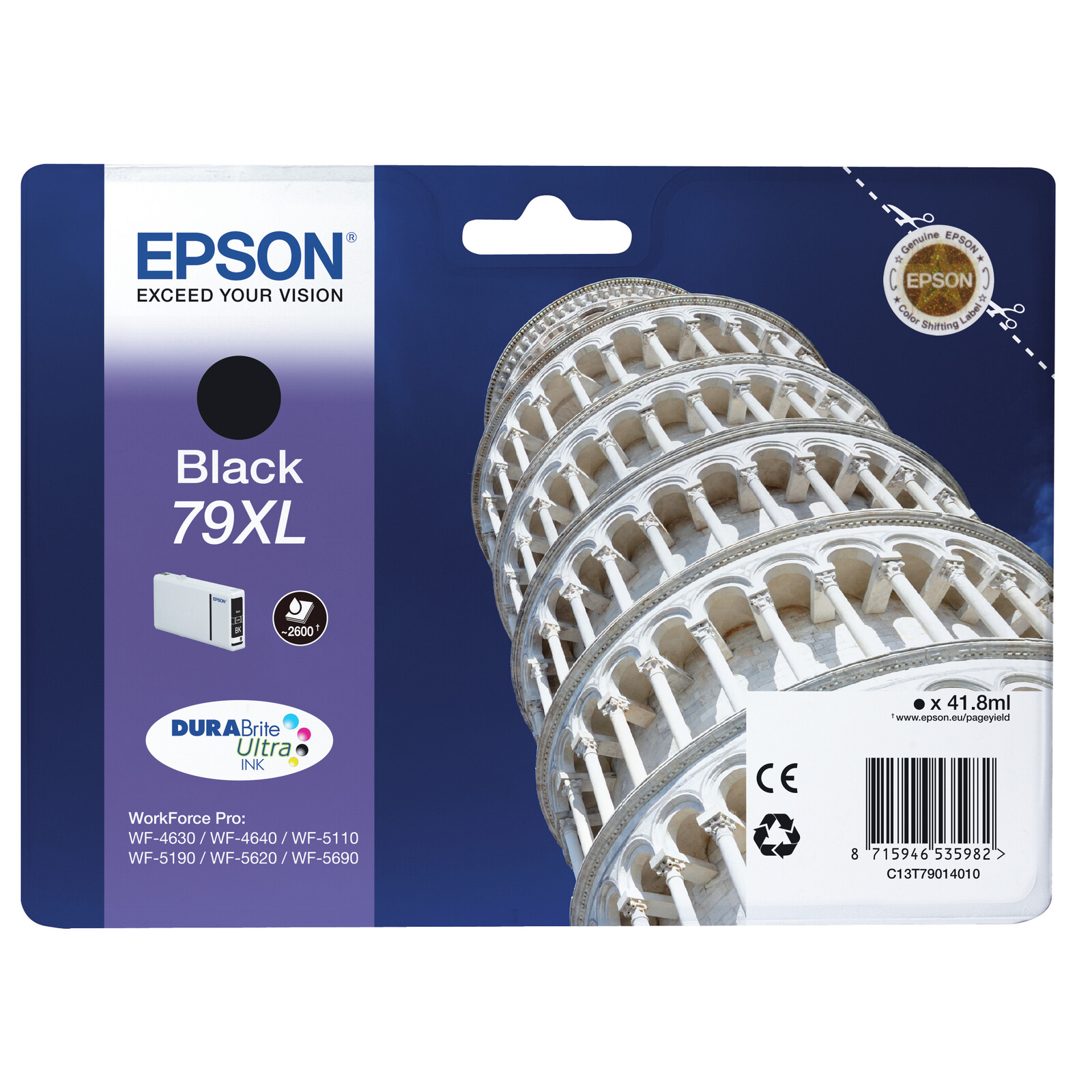 Epson 79XL T7901 Tinte Black 41,8ml