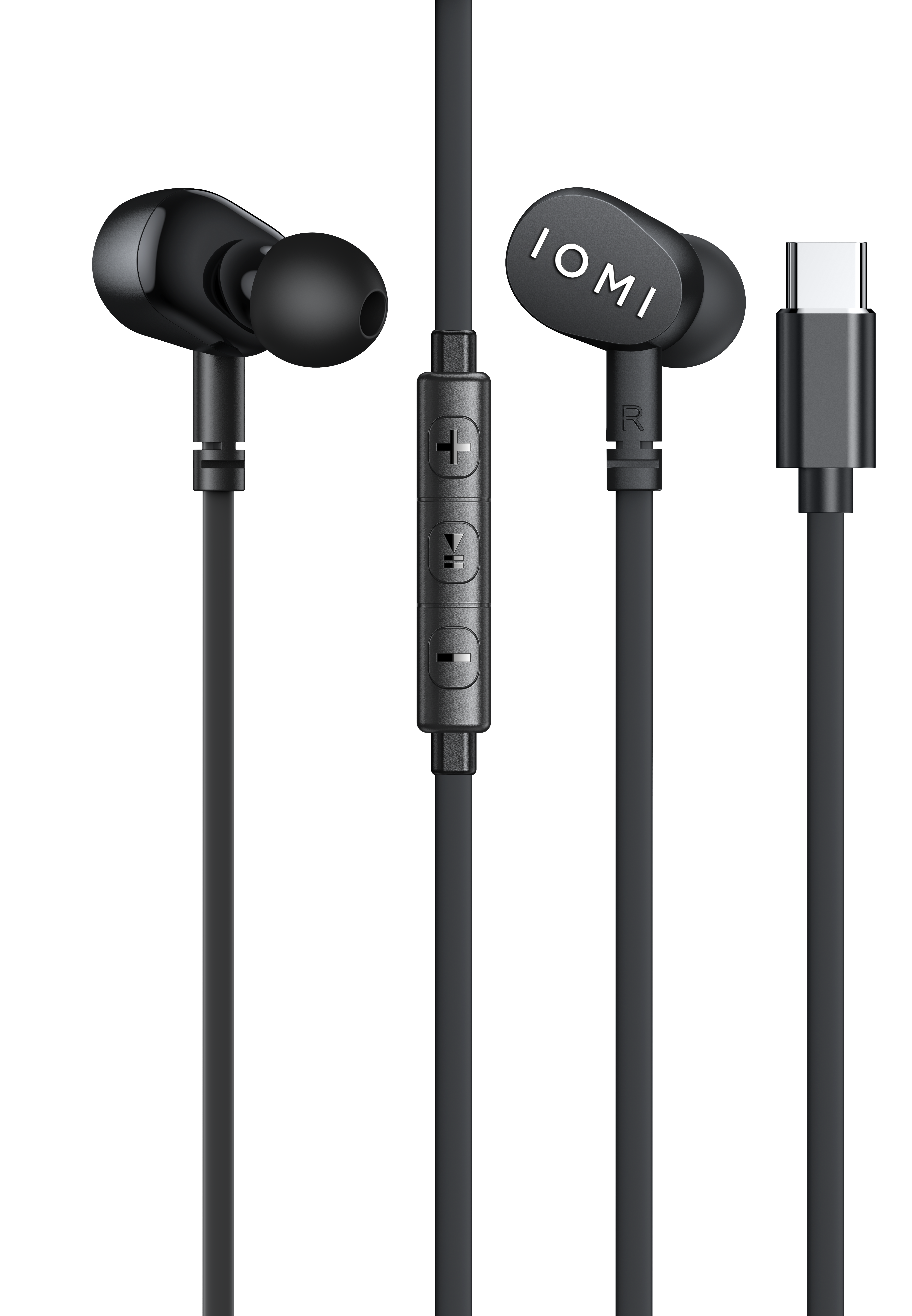 IOMI In-Ear HiFi Kopfh&ouml;rer kabelgebunden USB-C schwarz