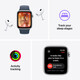 Apple Watch SE GPS+Cellular Alu silber 40mm Sportb S/M sturm 