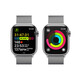 Apple Watch S9 GPS+Cellular Edelstahl 41mm Milanaise silber
