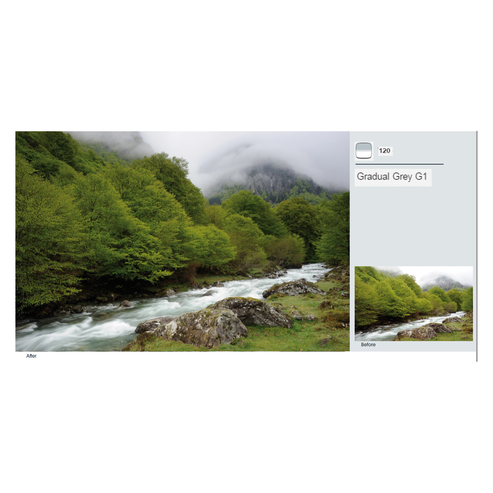 Cokin Z120 Verlauf Grau G1